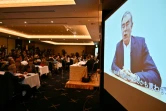 Une vidéo de Carlos Ghosn enregistrée avant son arrestation, présentée lors d'une conférence de presse, le 9 avril 2019 à Tokyo