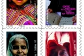 Carnet de timbres représentant des portraits de femmes (Photo : DR)