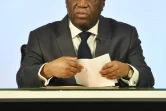 Le président de la Commission électorale indépendante, Youssouf Bakayoko, annonce les résultats de la présidentielle, le 28 octobre 2015 à Abidjan