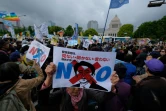 Manifestation pour demander la démission du Premier ministre japonais Shinzo Abe, le 14 avril 2018 à Tokyo