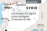 Carte localisant les 91 derniers km de la frontière entre la Turquie et la Syrie d'où le groupe Etat islamique a été chassé 