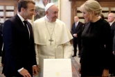 Le président français Emmanuel Macron et son épouse Brigitte ont rencontré le pape François le 26 juin 2018 au Vatican