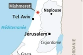 Localisation de Mishmeret au nord de Tel-Aviv où une roquette tirée dans la nuit de la bande de Gaza a frappé une maison faisant plusieurs blessés légers 