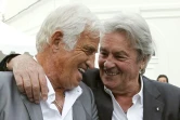 Jean-Paul Belmondo et Alain Delon, le 14 septembre 2010 à Boulogne-Billancourt