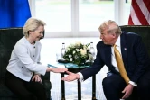 Donald Trump et Ursula von der Leyen annoncent un accord douanier à Turnberry en Ecosse le 27 juillet 2025 