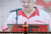 Le secrétaire général des Nations unies, Antonio Guterres, s'exprime lors du Forum des îles du Pacifique à Nuku'alofa, le 26 août 2024