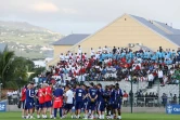 Mercredi 2 juin 2010 - Entraînement de l'équipe de France de football au stade Michel Volnay de Saint-Pierre