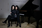 Duo de soeurs pianistes, katia (gauche) et Marielle Labèque à Paris le 13 janvier 2021.
