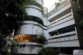 La maison Rubinsky de style Bauhaus, construite en 1935 par l'architecte Abraham Markusfeld, le 9 mai 2019 à Tel-Aviv, en Israël