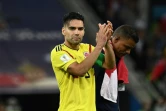 L'attaquant colombien Falcao applaudit la qualification de l'Angleterre en quarts de finale du Mondial le 3 juillet 2018