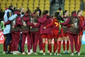 Les joueuses de l'Espagne après la fin du match du Groupe C de la Coupe du monde féminine entre le Japon et l'Espagne au Wellington Stadium,  le 31 juillet 2023.