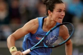 La Française Lois Boisson en quarts de finale de Roland-Garros contre la Russe Mirra Andreeva le 4 juin 2025 à Paris