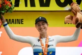 La Suissesse Marlen Reusser, victorieuse de la dernière étape du Tour de France, le 30 juillet 2023 à Pau