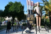 Une statue du président Hafez al-Assad, père de Bachar al-Assad, dans une rue de Damas, le 2 décembre 2024