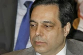 Photo d'archives montrant le 3 octobre 2012 Hassan Diab, alors ministre de l'Education, assistant à une conférence dans la capitale libanaise Beyrouth 