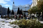 Les dégâts causés par la tempête Filomena à Madrid, le 14 janvier 2021