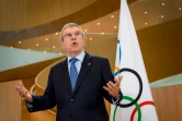 Le président du Comité international olympique (CIO) Thomas Bach lors d'une réunion de la commission exécutive du CIO le 3 mars 2020 à Lausanne. 