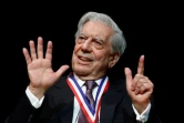 Mario Vargas Llosa reçoit le Living Legend Award à la Bibliothèque du Congrès de Washington le 11 avril 2016