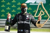 Le pilote finlandais de Mercedes Valtteri Bottas premier vainqueur de la saison F1 2020, distingué au GP d'Autriche, le 5 juillet à Spielberg