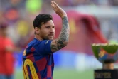 L'attaquant argentin de Barcelone, Lionel Messi, lors du Trophée Joan Gamper face à Arsenal, au Camp Nou, le 4 août 2019