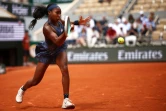 L'Américaine Coco Gauff, N.2 mondiale, en huitièmes de finale de Roland-Garros contre la Russe Ekaterina Alexandrova le 2 juin 2025 à Paris