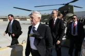 Le secrétaire américain à la Défense Jim Mattis à son arrivée le 20 février 2017 à Bagdad