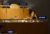 Un membre de la délégation palestinienne écoute le discours de Benjamin Netanyahu, le 1er octobre 2015 à la tribune de l'ONU
