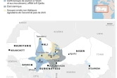 Zones d'influence des groupes armés au Sahel