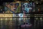 L'installation "Regards" de Daniel Knipper à Lyon le 8 décembre 2015