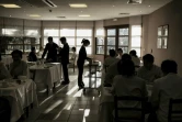 Des étudiants japonais à l'école de cuisine Tsuji à Liergues, dans le Rhône, le 3 décembre 2015