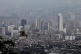 Vue générale de Medellin le 15 mars 2018 en Colombie où se tient la réunion de la Plateforme intergouvernementale sur la biodiversité et les services écosystémiques (IPBES) du 17 au 26 mars