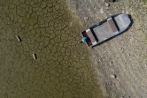 La rivière Le Doubs est presque à sec, le 15 septembre 2020, à Villers-le-Lac (Doubs)