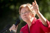 La sénatrice du Massachusetts Elizabeth Warren, le 18 octobre 2017 à Washington lors d'une manifestation 