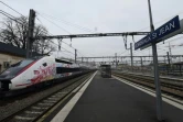 L'Oceane, le nouveau TGV qui reliera Paris et Bordeaux arrive à Bordeaux, le 11 décembre 2016