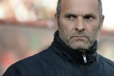 L'entraîneur de Toulouse Pascal Dupraz contre Lorient en Ligue 1, le 16 avril 2016 au stade du Moustoir