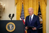 Joe Biden lors d'un discours sur l'Afghanistan à la Maison Blanche le 26 août 2021