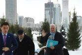 L'émissaire de l'ONU, Staffan de Mistura, arrive à Astana pour une rencontre avec le ministre kazakh des Affaires étrangères, le 22 janvier 2017