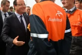 François Hollande avait rencontré des ouvriers d'ArcelorMittal lors de sa visite de l'usine le 26 septembre 2013