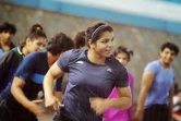 La lutteuse indienne Sakshi Malik à l'entraînement le 24 mai 2016 à Lucknow