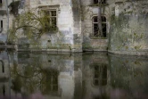 Les ruines du château de La Mothe-Chandeniers, dans la Vienne, le 23 janvier 2018