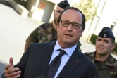 Le président François Hollande en déplacement le 11 août 2016 à Tulle 