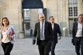 Arrivée à Matignon du patron de la CFDT Laurent Berger (c) le 9 juillet 2020 pour une rencontre avec d'autres partenaires sociaux et le nouveau Premier ministre Jean Castex 