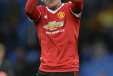 L'attaquant de Manchester United Wayne Rooney buteur contre Everton en Premier League, le 17 octobre 2015 à Liverpool