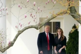 Le président américain Donald Trump et Hope Hicks à la Maison Blanche, le 29 mars 2018 à Washington