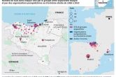 Les villes frappées durant les années ETA