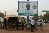 Affiche électorale pour le candidat Salou Djibo à Niamey, le 25 décembre 2020