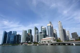 Le quartier financier de la ville de Singapour, le 14 avril 2021