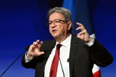 
Jean-Luc Melenchon, candidat à l'élection présidentielle de La France Insoumise (LFI), à Montrouge, au sud de Paris, le 15 mars 2022