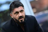 L'entraîneur de l'AC Milan Gennaro Gattuso lors d'un match de Serie A contre la Fiorentina le 22 décembre 2018 à Milan