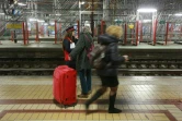 Des voyageurs le 9 mars 2016 à la gare de Bordeaux